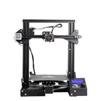 creality 3d ender 3 pro printer printing masks magnetic build plate resume power failure printing kit mean well power supply