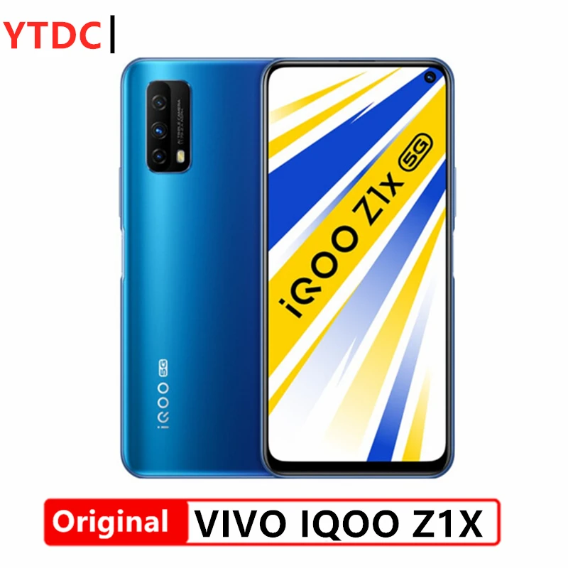 Оригинальный Новый Vivo IQOO Z1X 5G смартфон 6 57 дюймов 120 Гц Экран 5000 мА/ч Батарея 33 Вт