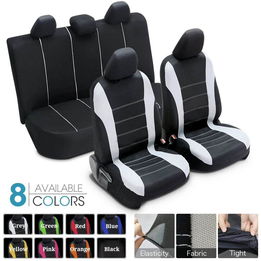 

Car Seat Cover Airbag Compatible Ventilation Cloth Protect Cushion Autos Universal Interior Accessories Fit Most 5/7 seats Cars