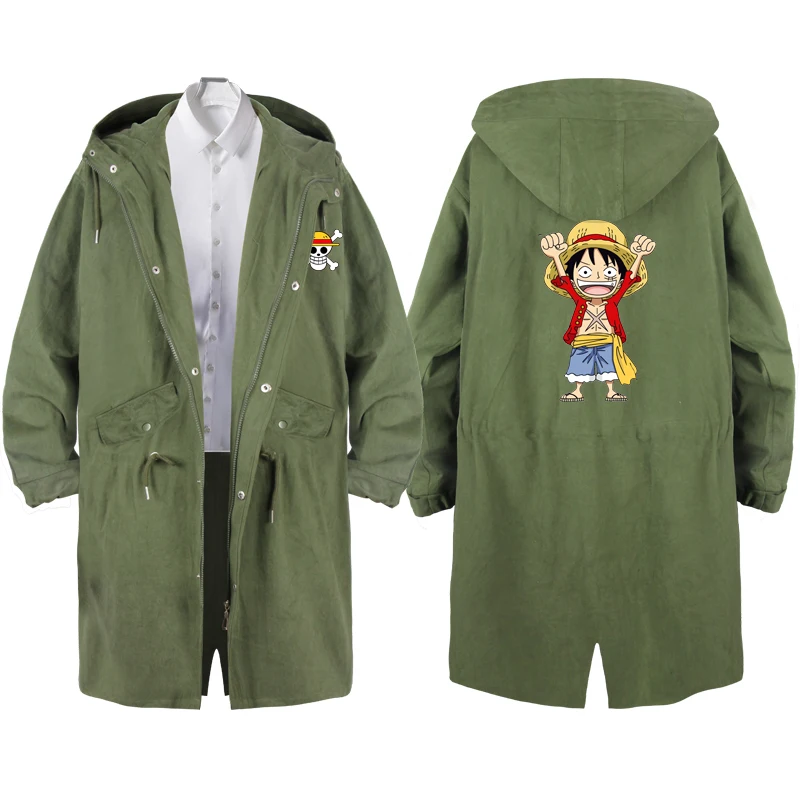 Цельная толстовка с капюшоном Luffy Zoro Portgas · D Ace пальто Модная хлопковая на молнии