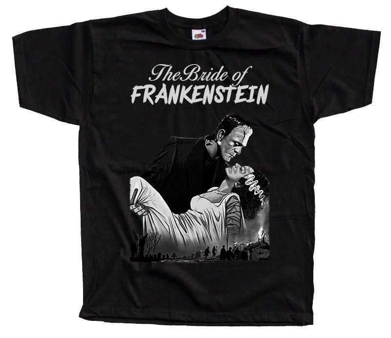 Мужская Уличная футболка с плакатом из фильма Невеста Франкенштейна футболки в