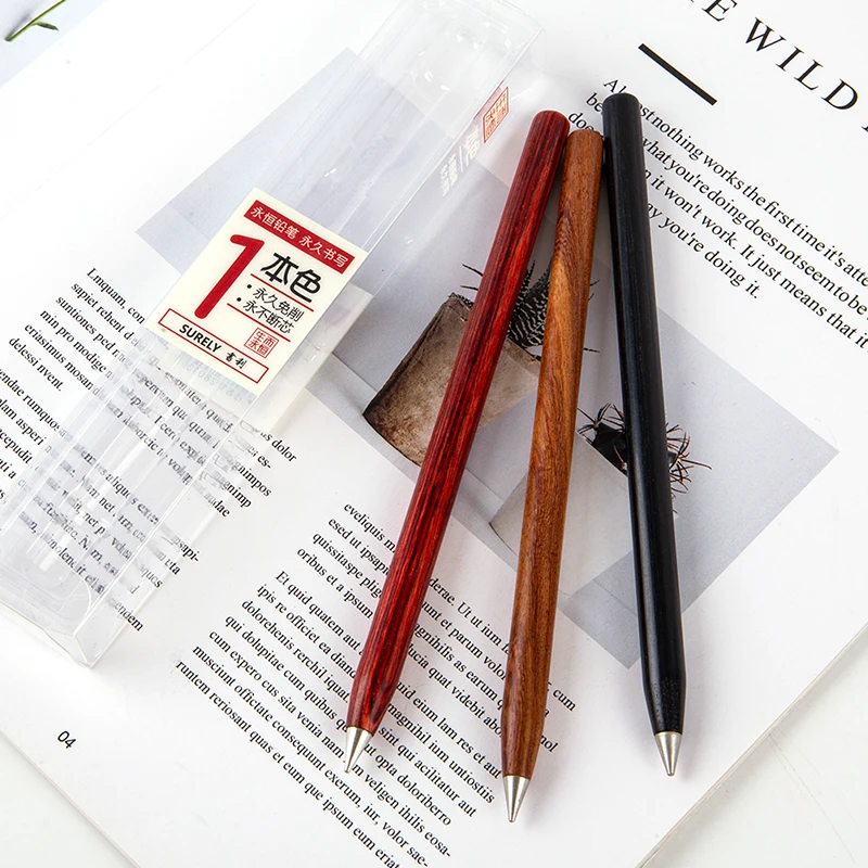 

0.5mm Office Everlasting Pencil Eternal Metal Pen Inkless Pen Painting Student Supply 16.8*0.8cm