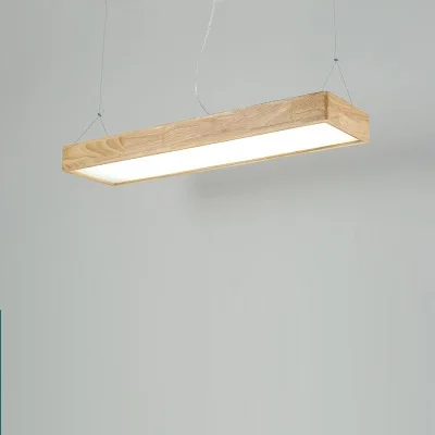 120 x 30 cm 56 W LukLoy деревянные светодиодные потолочные светильники с кулоном подвесной светильник для обеденного стола кухня Остров гостиная фойе - Цвет корпуса: 120 x 30 cm 56 W