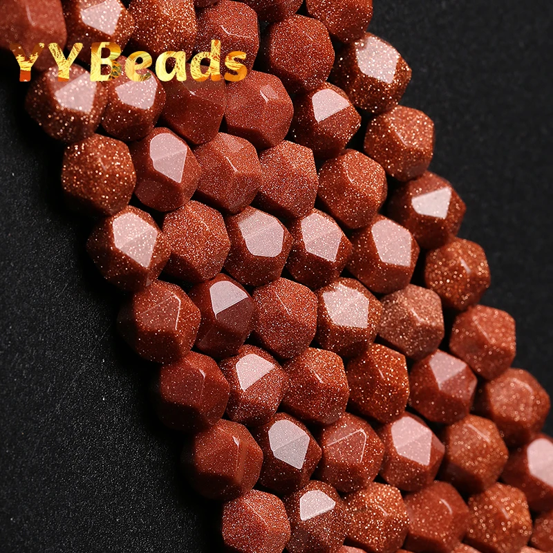 

5A Quality Genuine Faceted Golden Sandstone Beads Loose Spacer Charm Beads For Jewelry Making DIY Bracelet For Women 6 8 10 12mm