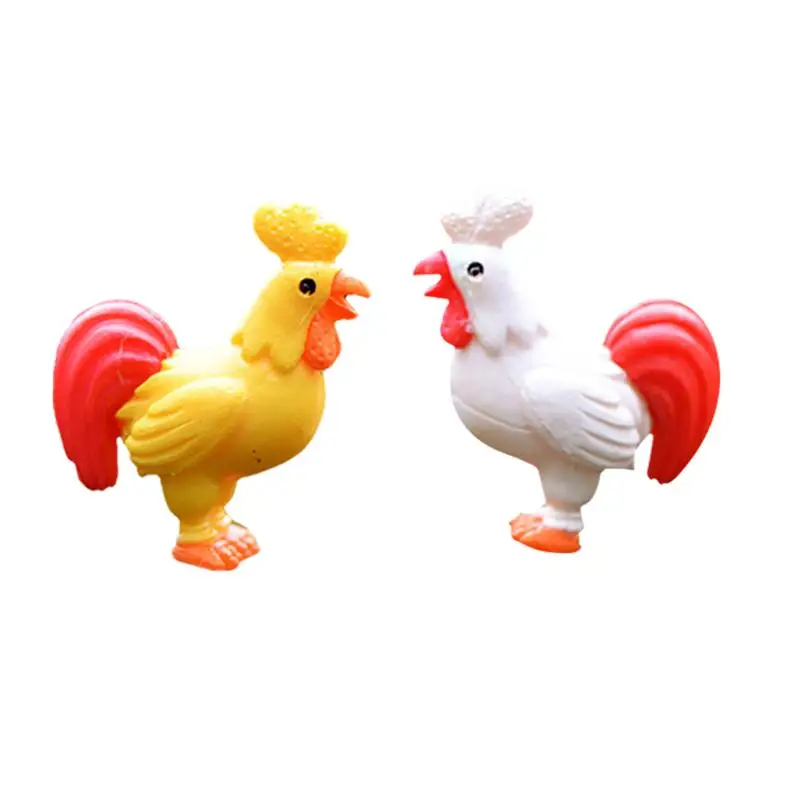 

12pcs Chicken Ornament Mini Craft Creative Decor for Succulent Plants Garden (6pcs Yellow, 6pcs White)