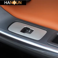 car window lifting button frame decoration sticker trim for volvo xc60 s60 v60 2009 17 stainless steel auto door armrest decals