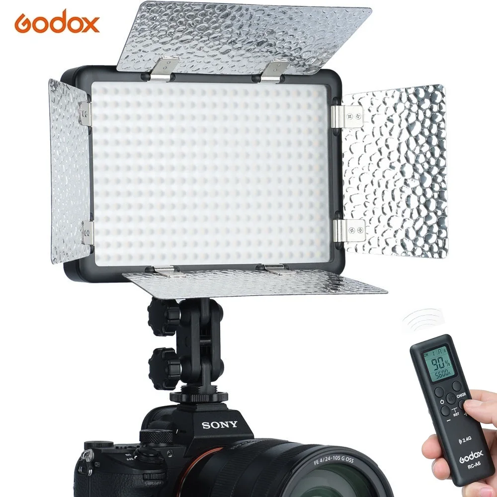 Godox Lf308d デイライト Led ビデオライトフラッシュ同期 308 電球 Led ライトとしてフラッシュマクロ結婚式 生活インタビュービデオ撮影