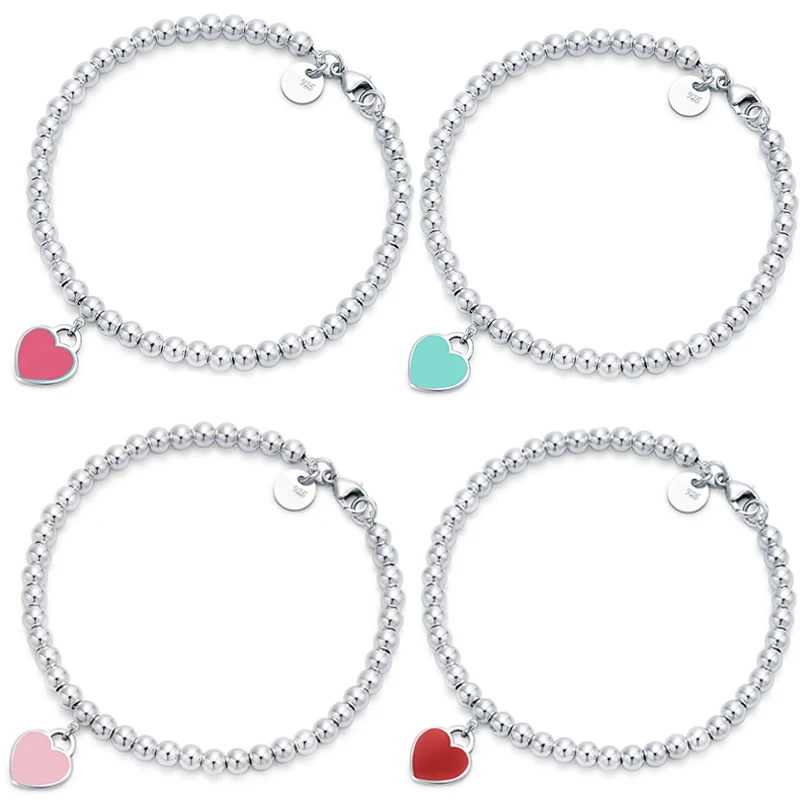 

925 Sterling Silver TTFF Bracelet Fashion Original Brand Charm Jewelry Festival Commemorative Couple Gift