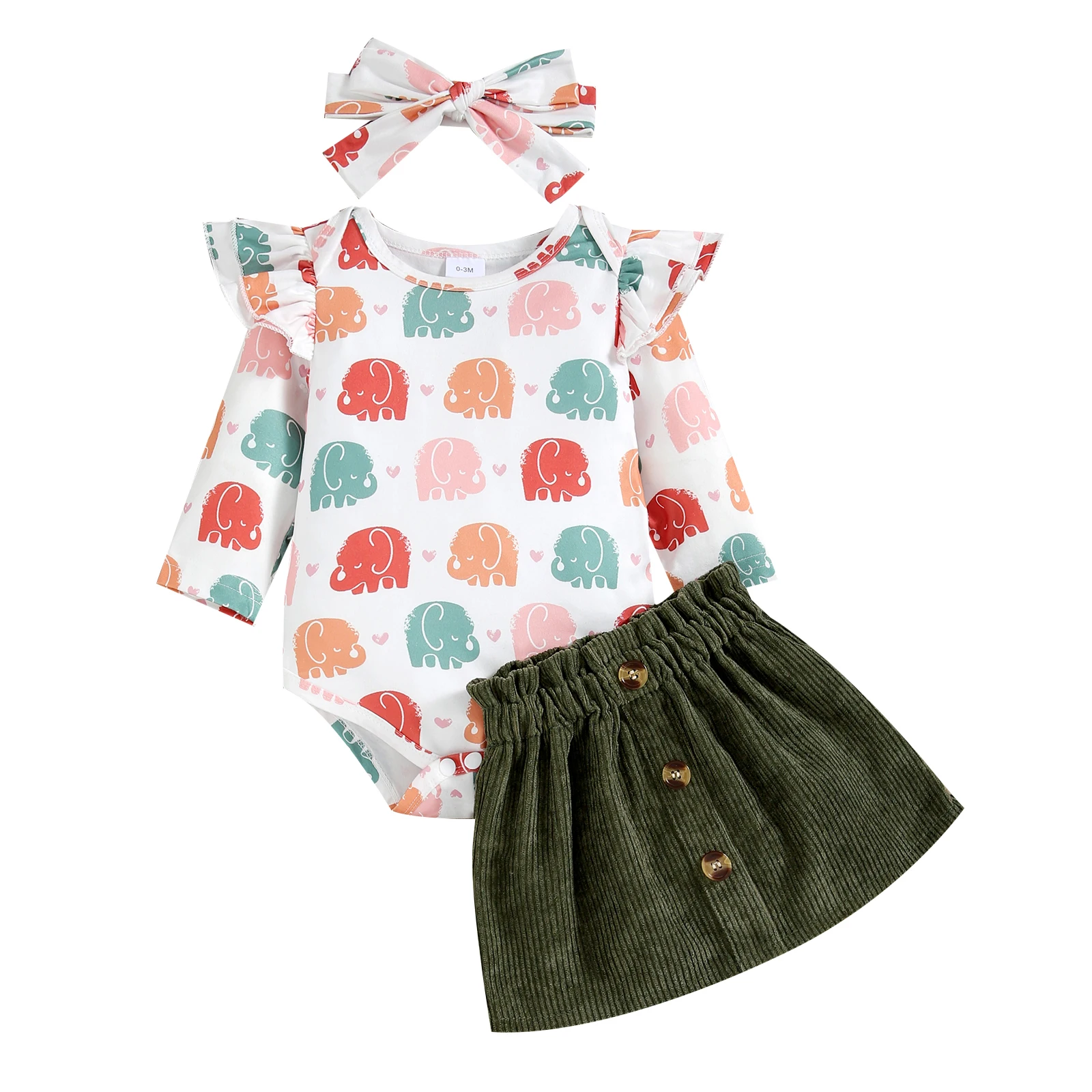 

Детский комбинезон с длинным рукавом и юбка