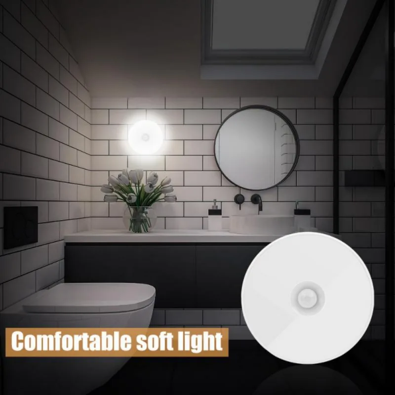 

LED Smart Body Sensor Light Can Be Used In Bedroom Corridor Wardrobe Bedside Lamp Night Light Practical Furniture Home Decor