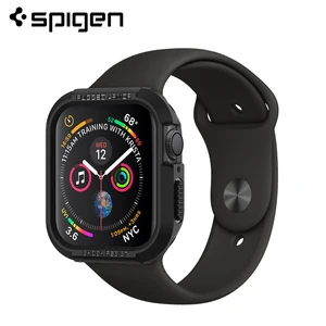 Spigen прочный защитный чехол для Apple Watch серии 76SE54-Гибкий Мягкий ТПУ матовый черный чехол s 44 мм 40 мм