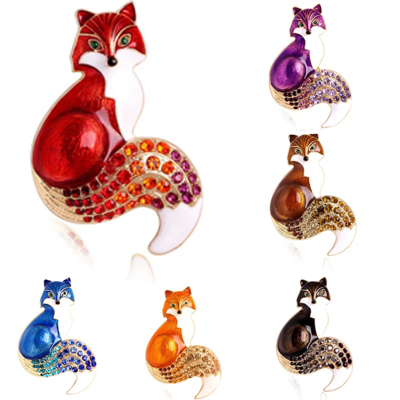 

Women's Brooch Ladies Simple Fashion Fox Corsage Sweater Coat Accessories Brooch For Women Animal Party Wedding Brooches Pins