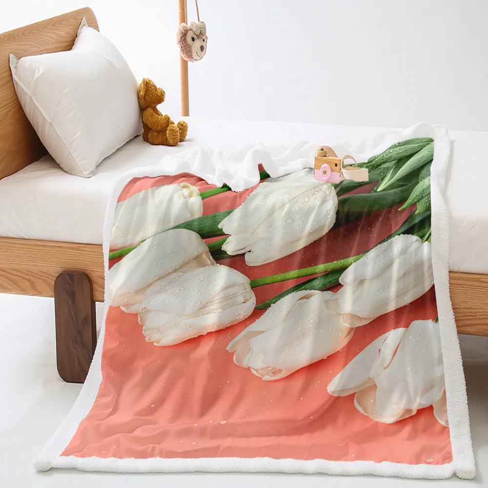 

Одеяло с изображением цветов супермягкое Дешевое покрывало, уютное флисовое теплое зимнее одеяло для любой погоды, супер мягкое красное по...