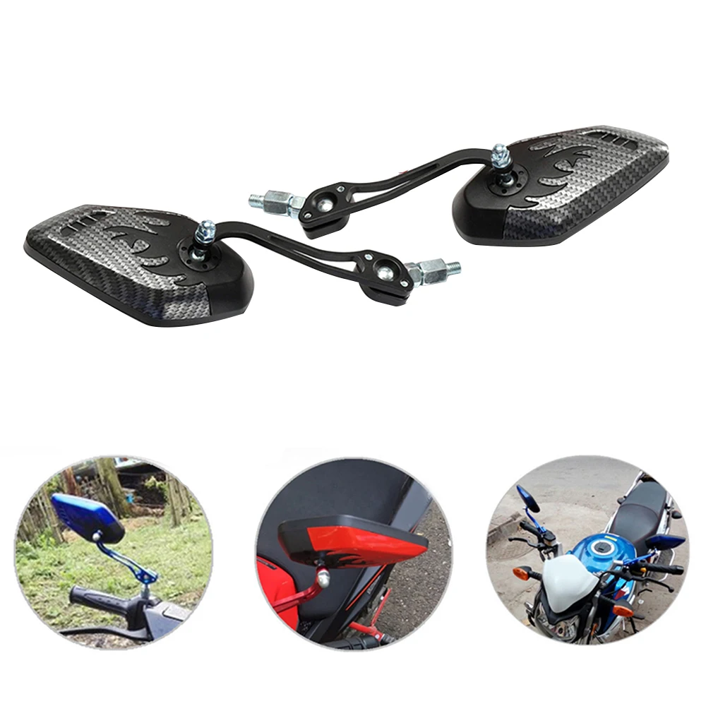 Зеркало заднего вида для мотоцикла 1 пара с поворотом на 360 градусов|Боковые