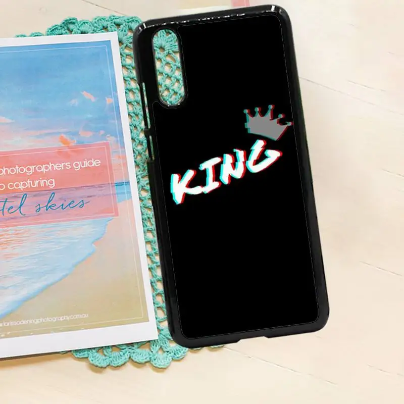 

King Queen design pattern high quality Phone Case cover PC for iPhone 11 12 pro XS MAX 8 7 6 6S Plus X 5S SE 2020 XR