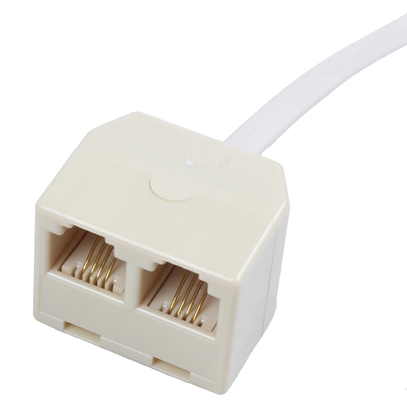 Телефонный RJ11 Мужской кабель для двойной гнездовой разъем фильтр сплиттер