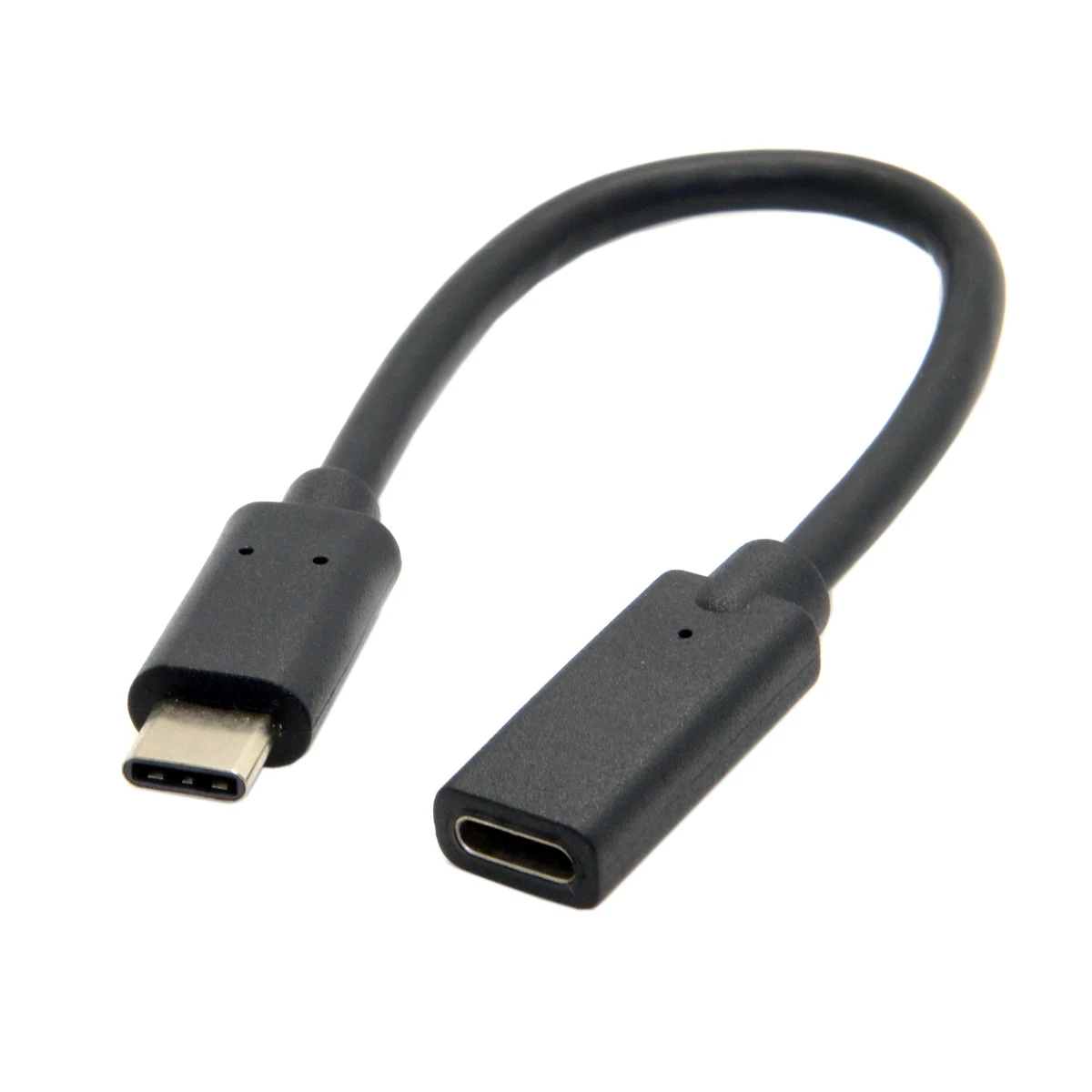 

qywo 20cm 100cm USB3.1 USB-C Cable Type-c male to female extension cable for macbook tablet and mobile phone black color