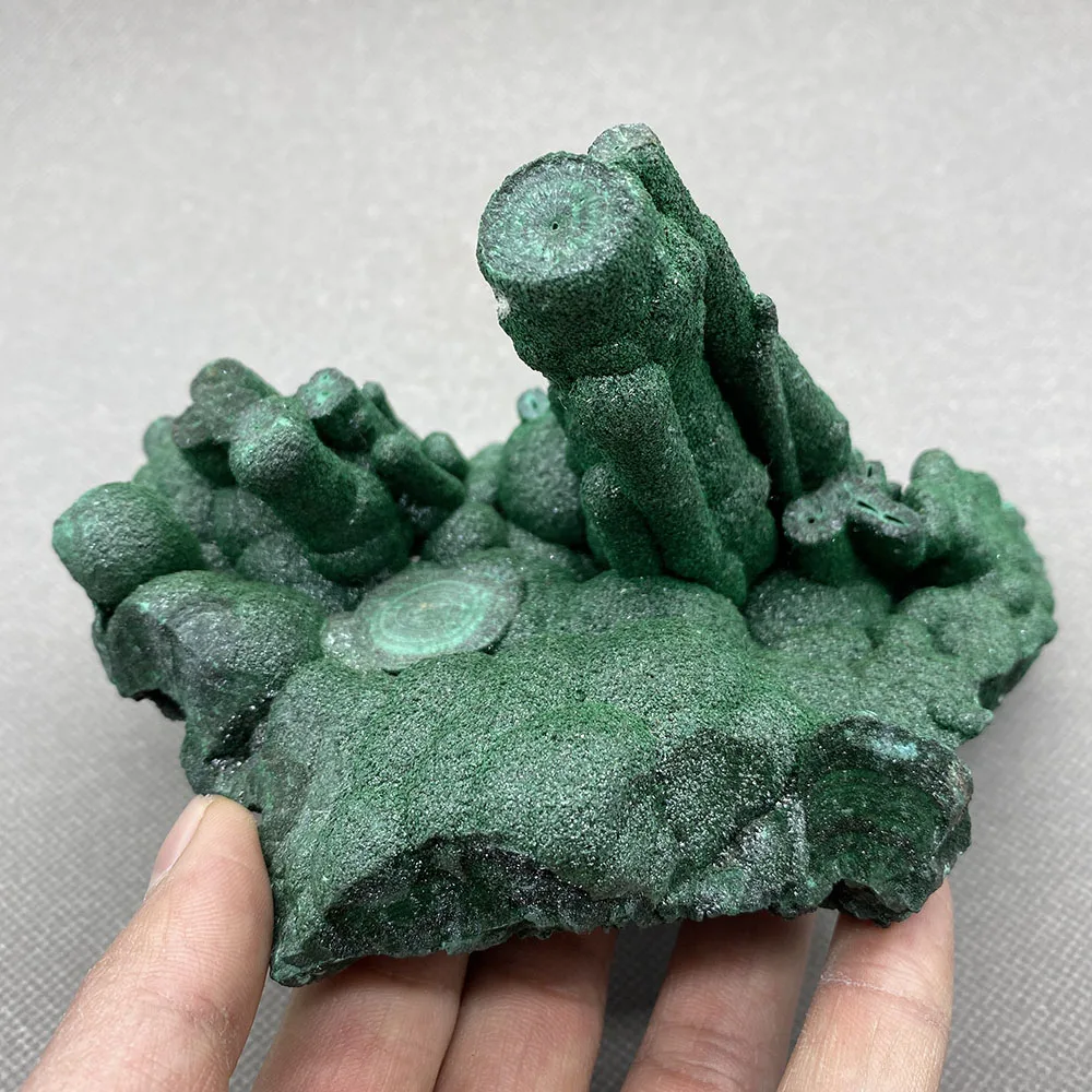 

1.32kg Natural columnar malachite is a very rare collection