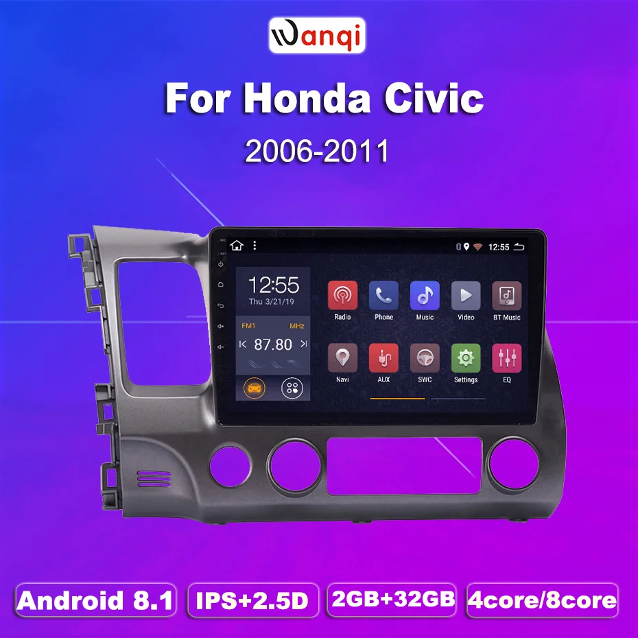 2G ram 32G rom 10 1 дюймов Автомобильный Аудио плеер для Honda civic 2004-2011 Стерео gps