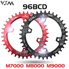 VXM Овальная Круглая велосипедная рукоятка и цепное колесо 96BCD узкое широкое кольцо 32T34T36T38T для M7000 M8000 M9000 части велосипеда