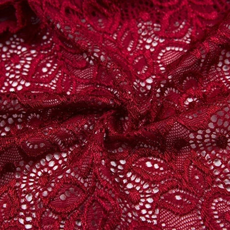 

Summer Fashion Women Sexy Lingerie Set Female Lace Patchwork Bra Brief Sets See Through Backless Lace Up Wireless Bras