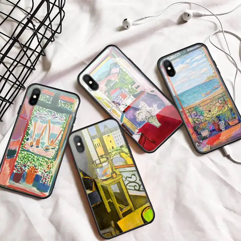 

Henri Matisse Open Window Collioure Phone Case Tempered glass For iphone 5C 6 6S 7 8 plus X XS XR 11 PRO MAX