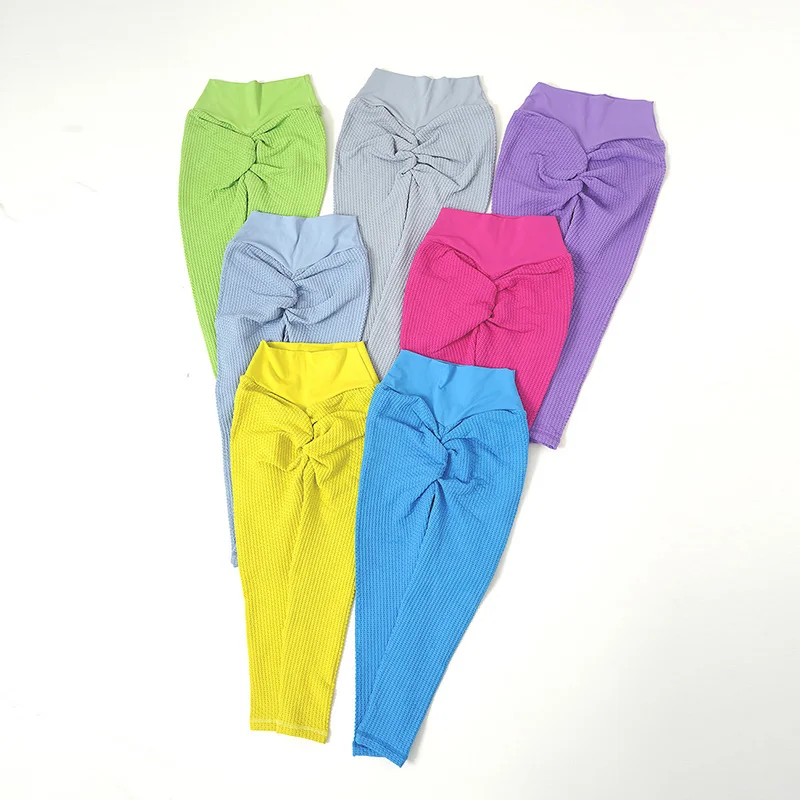 

Yoga Bubble Seamless Sports Pant High Waist Breathable Leggings Running Fitness Squat Leggins Workout Women Jogger Trousers