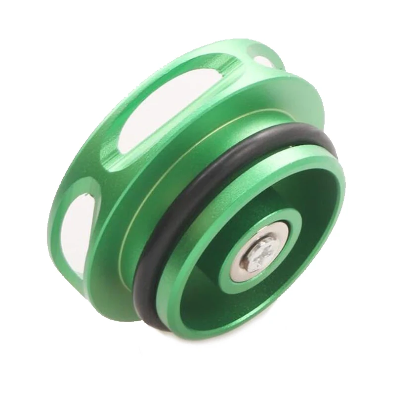 Магнитный Алюминиевый Автомобильный топливный колпачок зеленый масляный бак