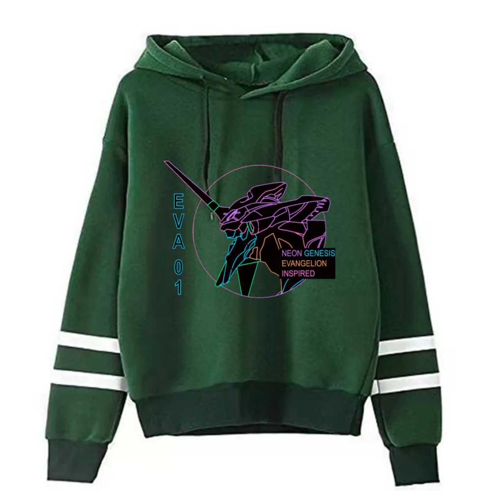 

Anime Hoodie Eva 01 Evangelion Long Sleeve Casual Loose Print Hip Hop Cloth