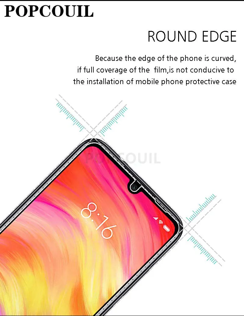 Для Xiao mi Note 7 Pro Red 7A 9 SE 8 Lite A защитная пленка из закаленного стекла 9H защитное