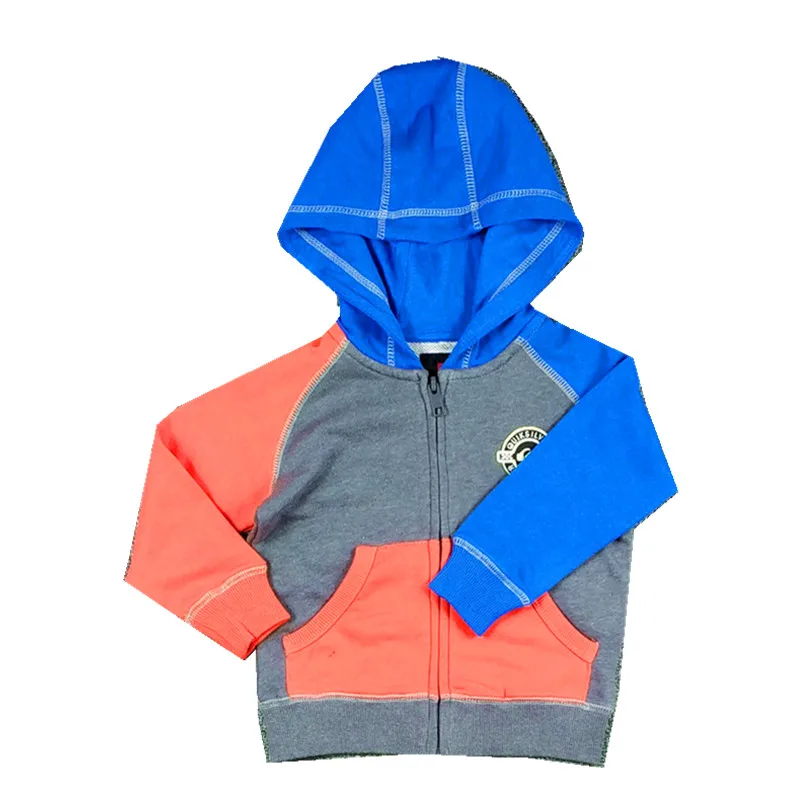 Реглан на молнии для маленьких мальчиков толстовки с капюшоном американский