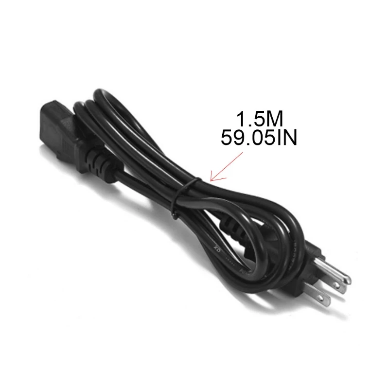 

1.5m U.S.Standard Pure Copper Core Replacement Cable for Rice Cooker Steamer Yogurt Maker Warmer Refrigerator Washer