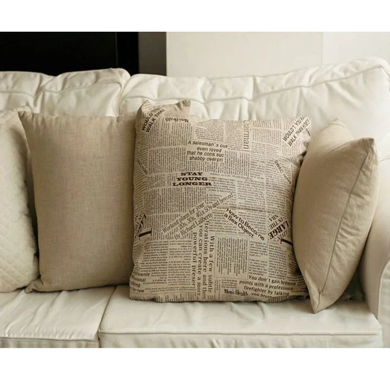 Лоскутное одеяло из хлопка и льна с принтом в виде газеты 1 м x 5 тканевый швейный