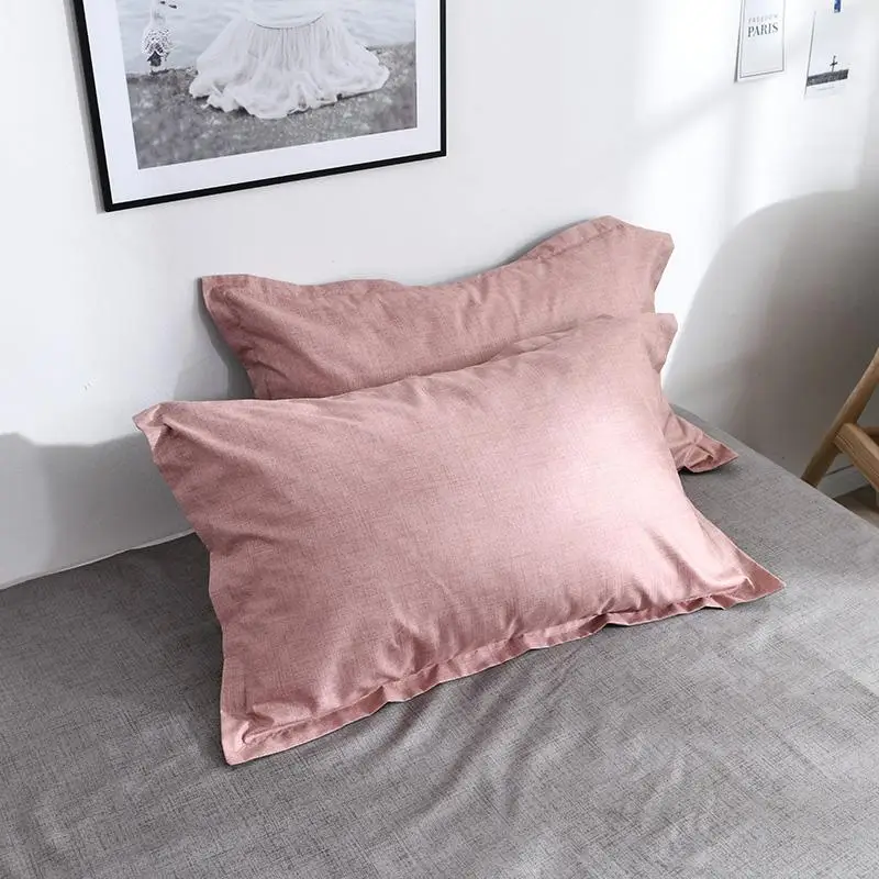 Bedding Set Cotton Solid Plaid AB Side Brife Modern Bed Comforter Twin Queen King Size 3/4pcs Duvet Cover Sheet | Дом и сад