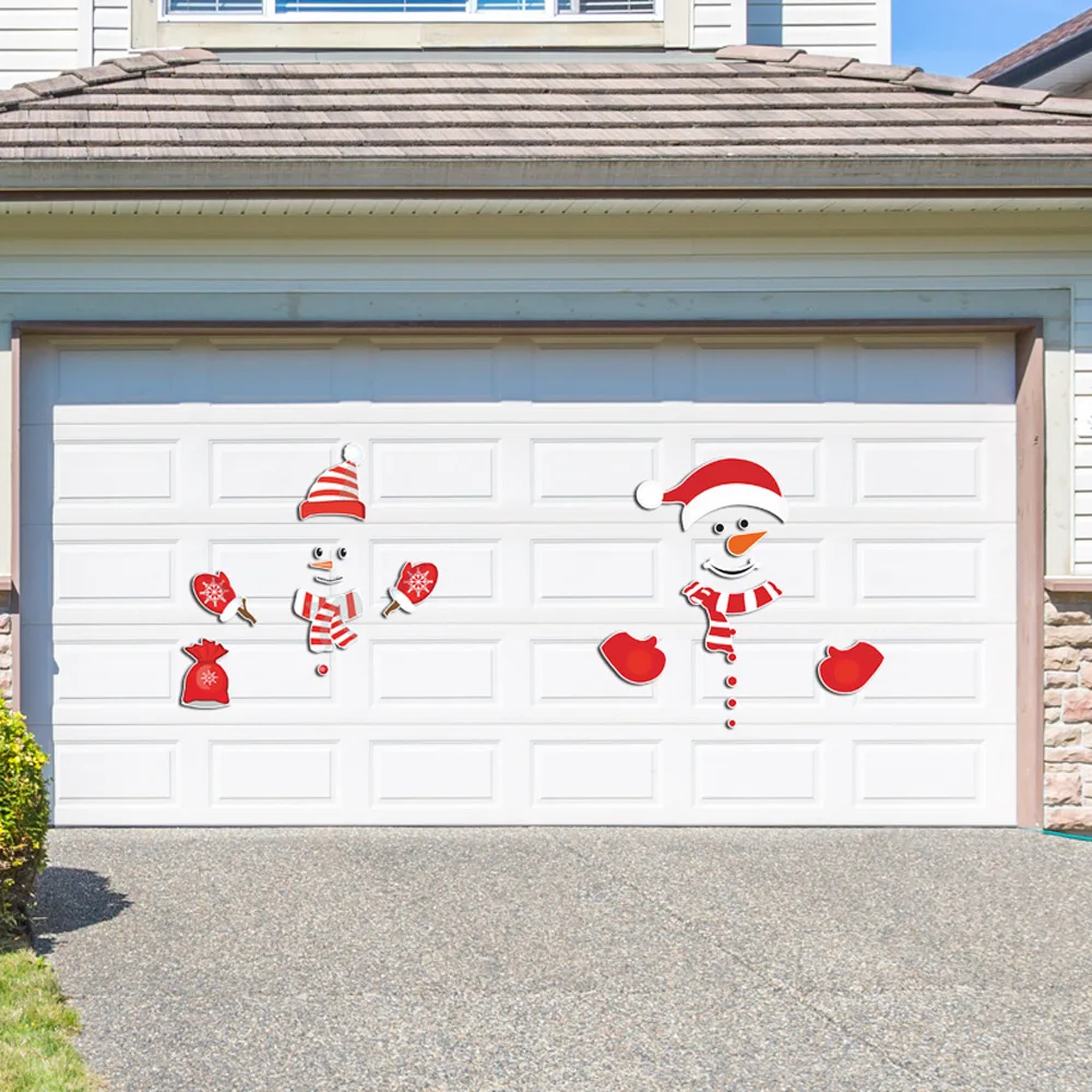 

Christmas cartoon refrigerator stickers home decoration PVC magnetic wall stickers waterproof decoration