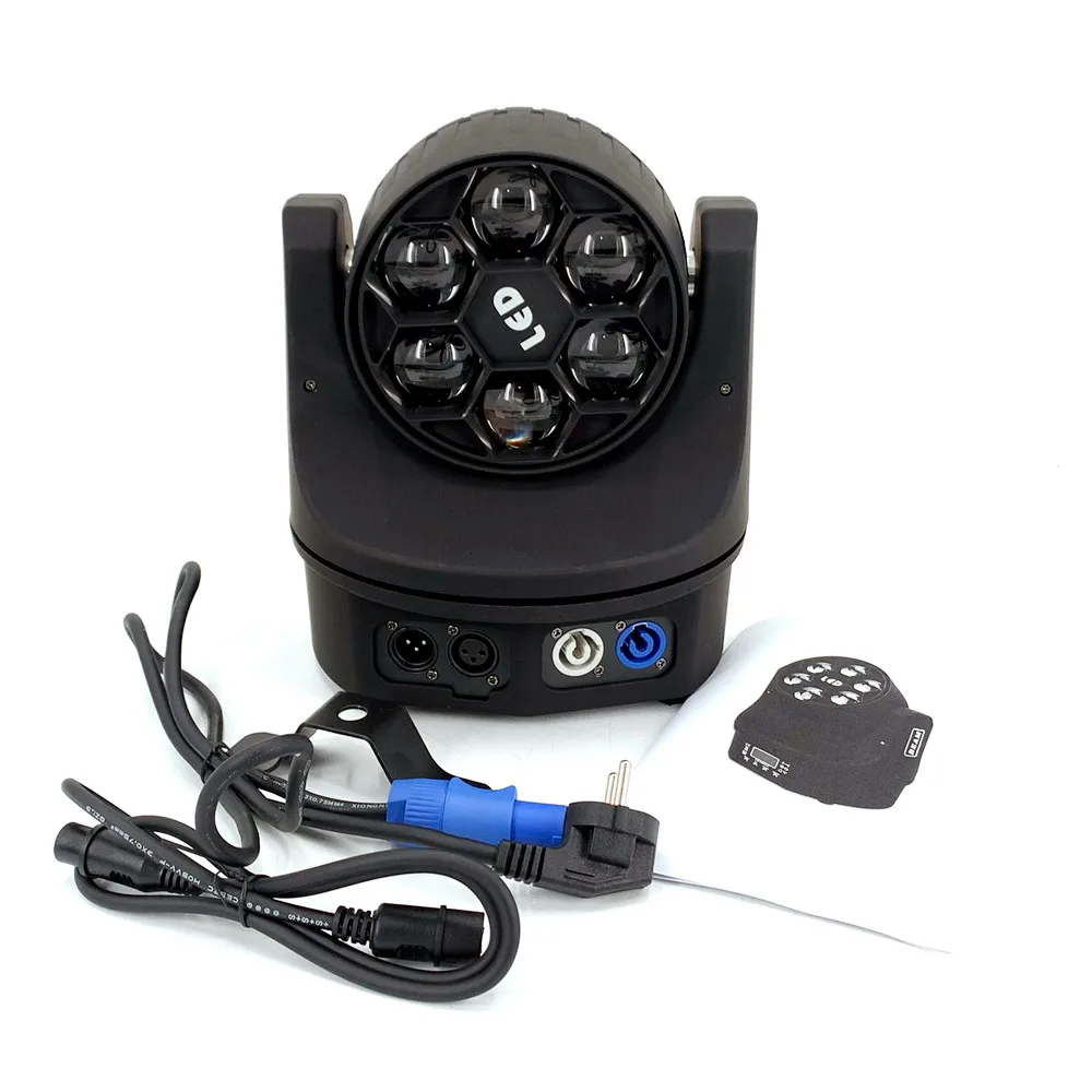 6x15W Mini LED RGBW DMX  Bee Eye Effect Lighting Stage  Dj RGBW 4IN1 LED Lamp 10/15CH Moving Head Light Beam images - 6