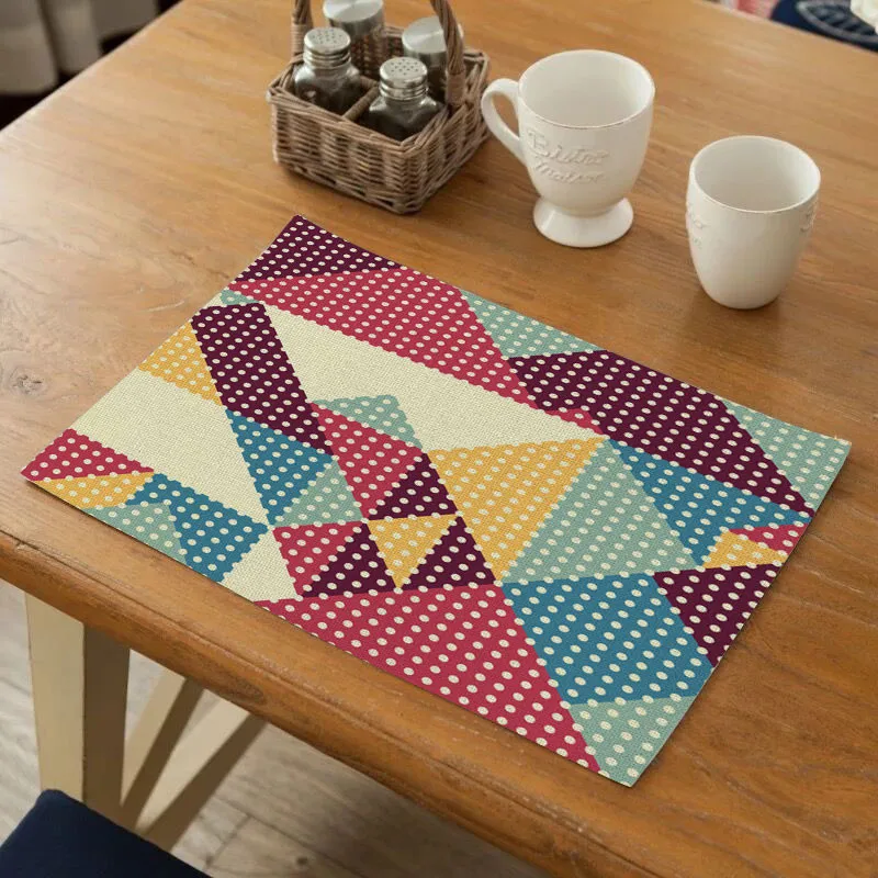 SEAAN 1 шт. модные стильные тканевые коврики для стола салфетки простой дизайн