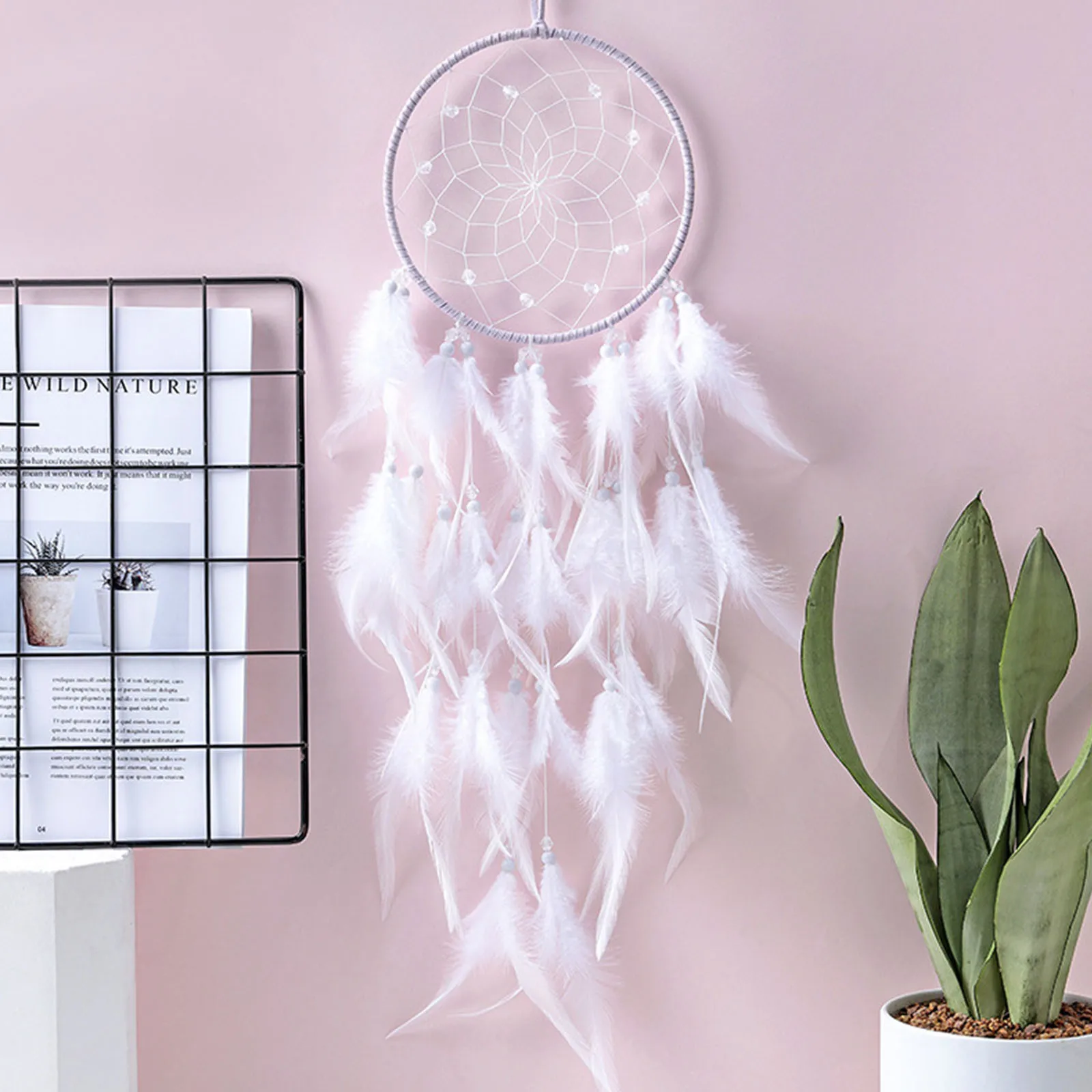 Богемный Ловец снов гобелен светодиодный ная работа Плетеный мягкий настенный