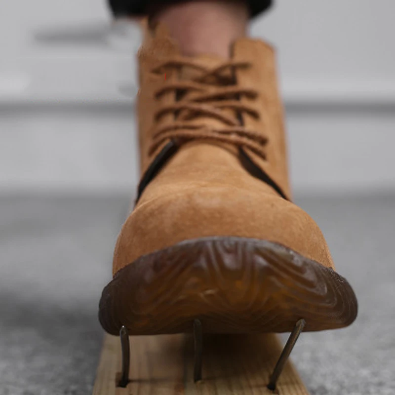 Модная ударопрочная защитная обувь уличная дышащая Нескользящая изоляционная