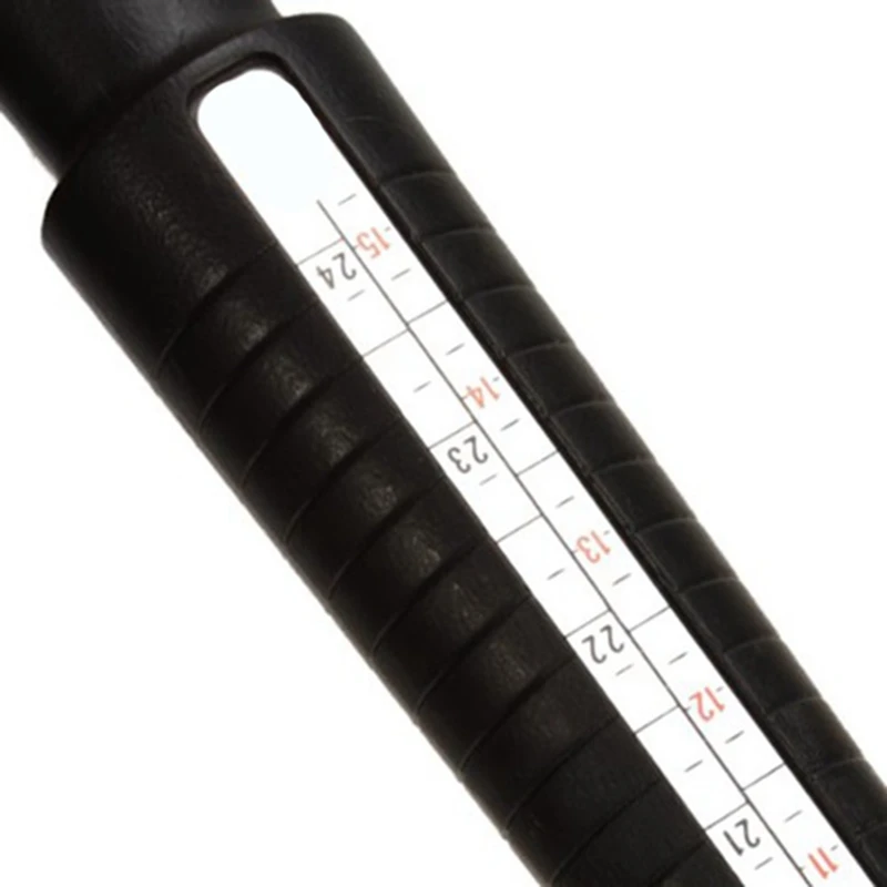 

1 Pcs Plastic Ring Meter for Measure The Rings (EU Size,USA Size) & 1 Pcs Black Walnut Wood Jewelry Display Holder