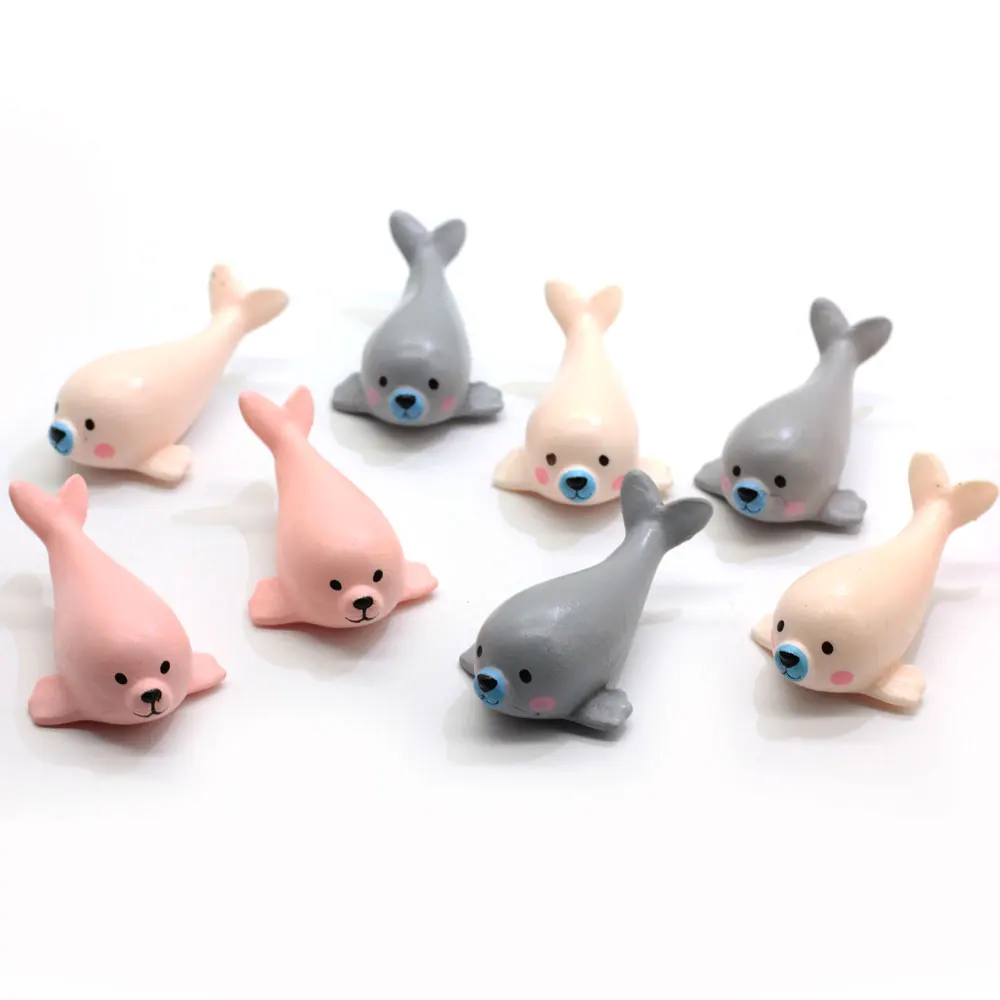 Новый Kawaii 3D морской лев Украшение Фигурка садовая Фея декор с графикой из