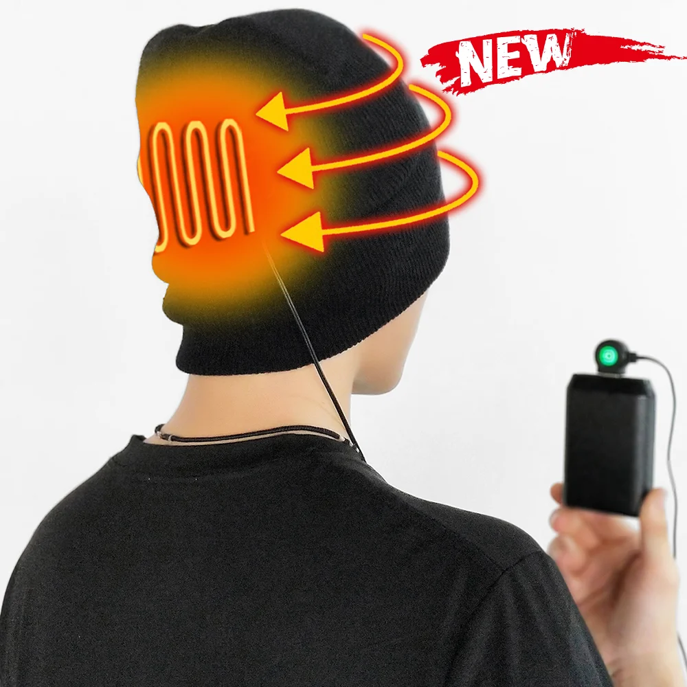 Зимняя шапка с подогревом для велоспорта лыжного спорта альпинизма пешего