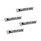 4 шт., алюминиевые 3D-наклейки на колонки Peugeot 108 206 207 301 306 307 308 406 408 508 2008 3008 5008