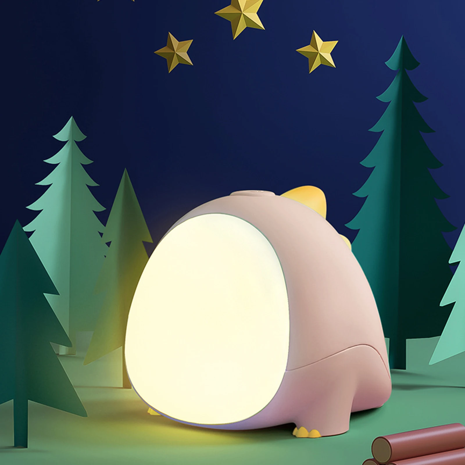 

Little Dinosaur LED Motion Sensor Night Light USB Rechargeable Bedroom Wall Lamp Stairs Intelligent Body Light Sensor Lamp