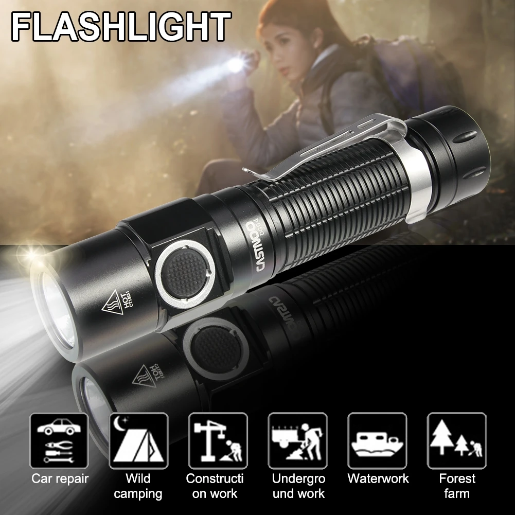 Кастноо USB зарядка флэш светильник водонепроницаемый мини с дыхательный