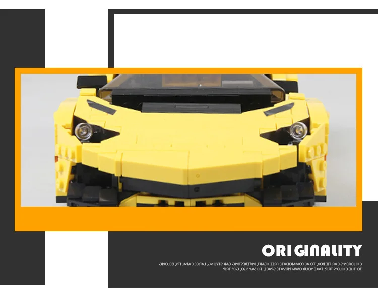 

XingBao 03008 Creative MOC Technic Series The Yellow Flash Racing Car Set Educational Building Blocks Bricks Toy Christmas Gifts