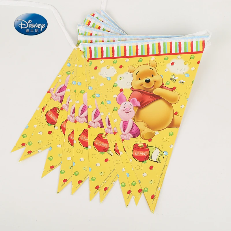 105pcs Disney Winnie the Pooh Theme Kids Baby shower Gender Reveal Birthday Party Decoration Party Supplies Kids Favor