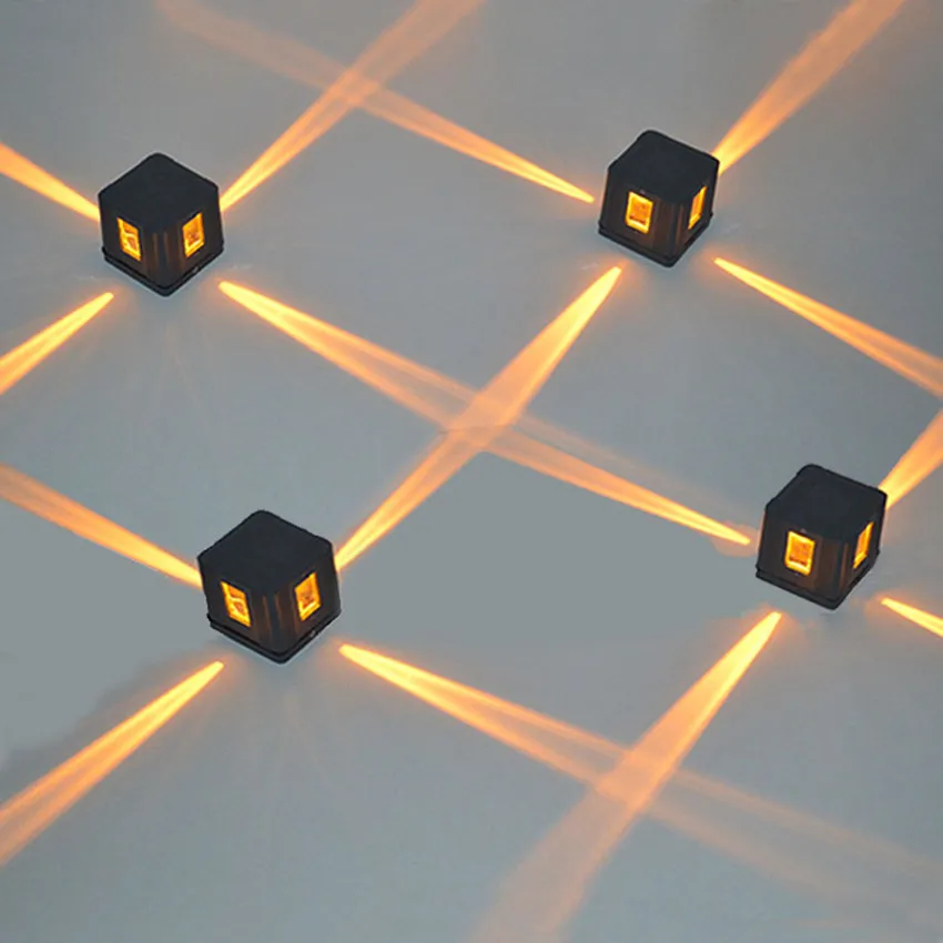 Настенный светодиодный светильник квадратные водонепроницаемые лампы для