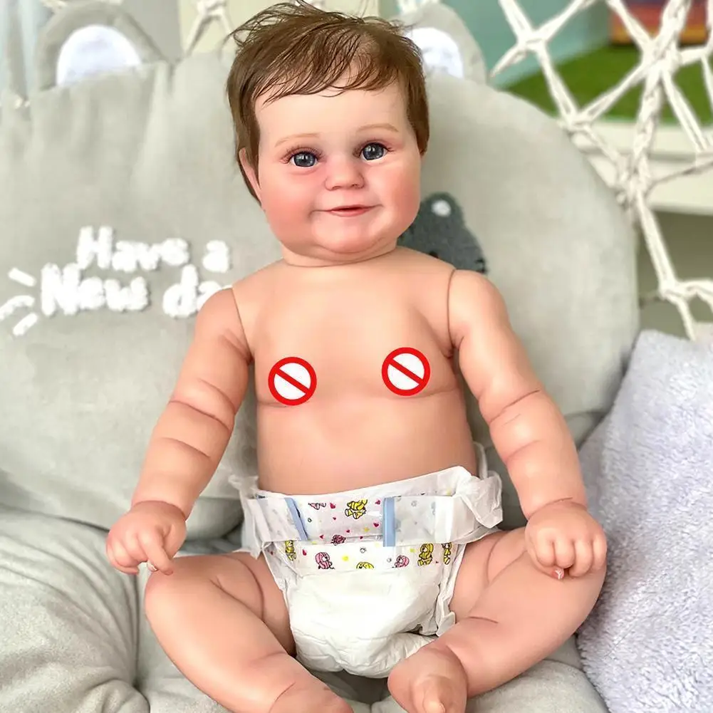 

50 см полностью закрытый силиконовый Maddie девочка качественные волосы Малыш ручной работы Высокий 3d с 20-дюймовой краской укоренение K4h9