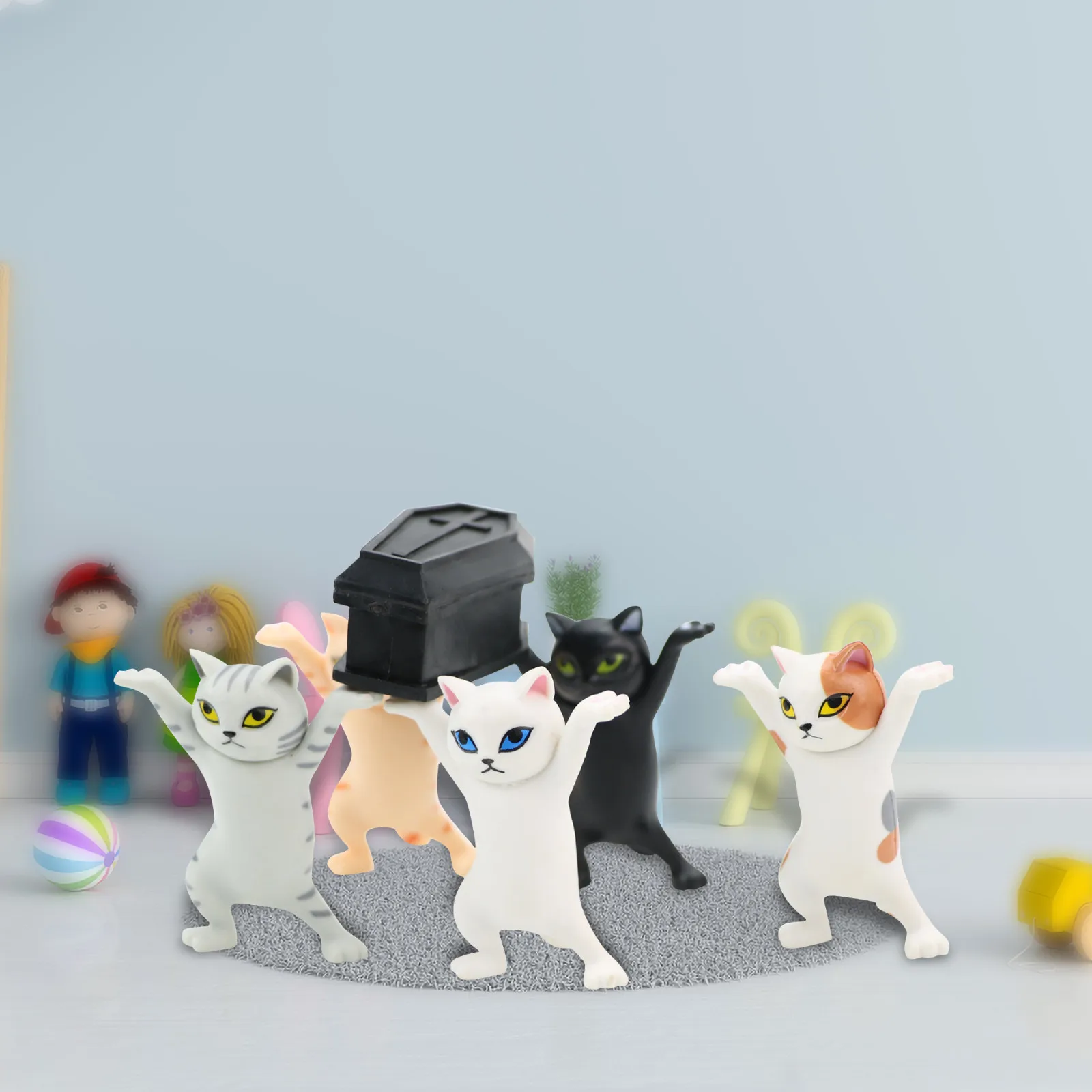 5 шт. детские фигурки танцевальных кошек | Игрушки и хобби